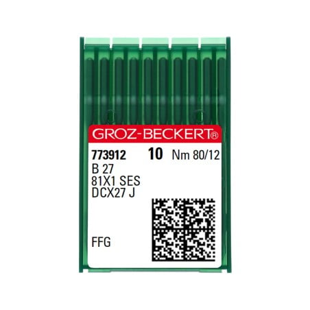 GROZ BECKERT industrial overlock ballpoint needles B 27, DCx21 SIZE-80/12.
